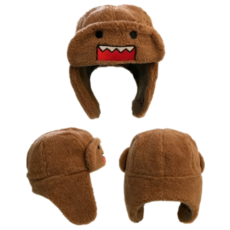 Winter Trapper Hat - Anime Domo Kun Colbacco Cappello Marrone